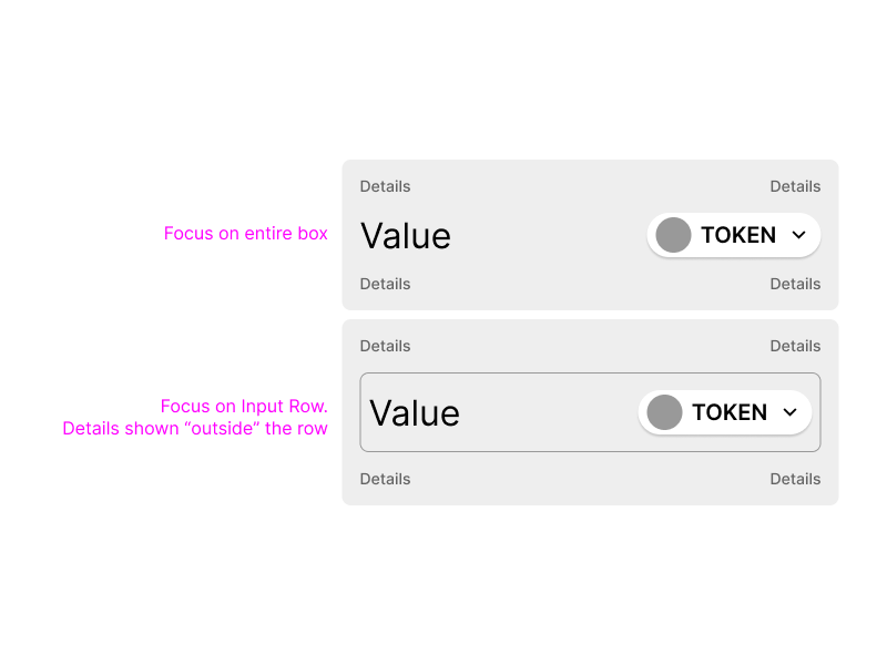 Two UI variations of the main form